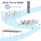 10x20 Outdoor Pop Up Tent White Canopy for Camping Events Backyard